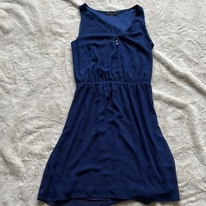Reitmans Navy Sleeveless Dress Casual Chic Everyday Style Size Small